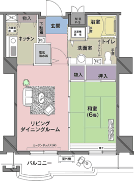 Bタイプ 間取り図